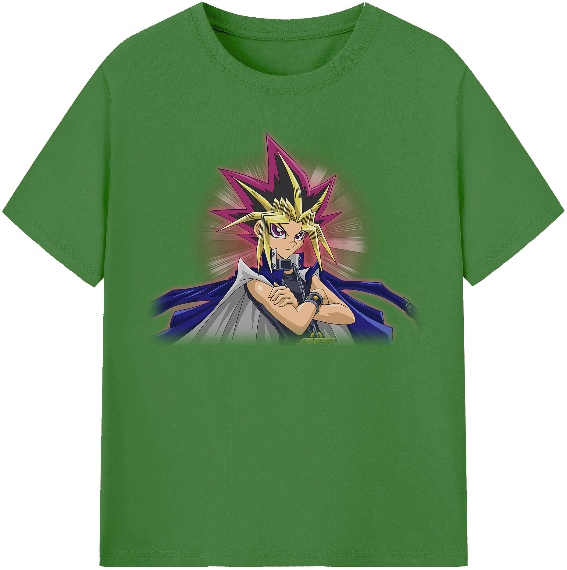 （画像用） 遊☆戯☆王 Yu-Gi-Oh! レディースカジュアルプリントTシャツ（綿100％）